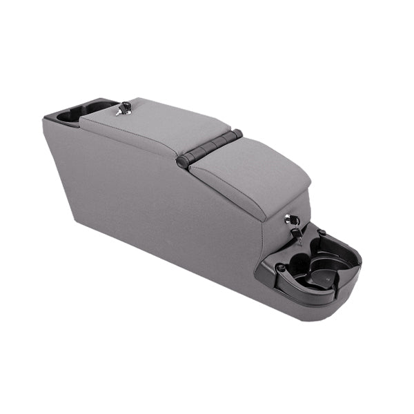 Center Console, Ultimate II, Locking, Gray; 76-95 Jeep CJ/Wrangler YJ