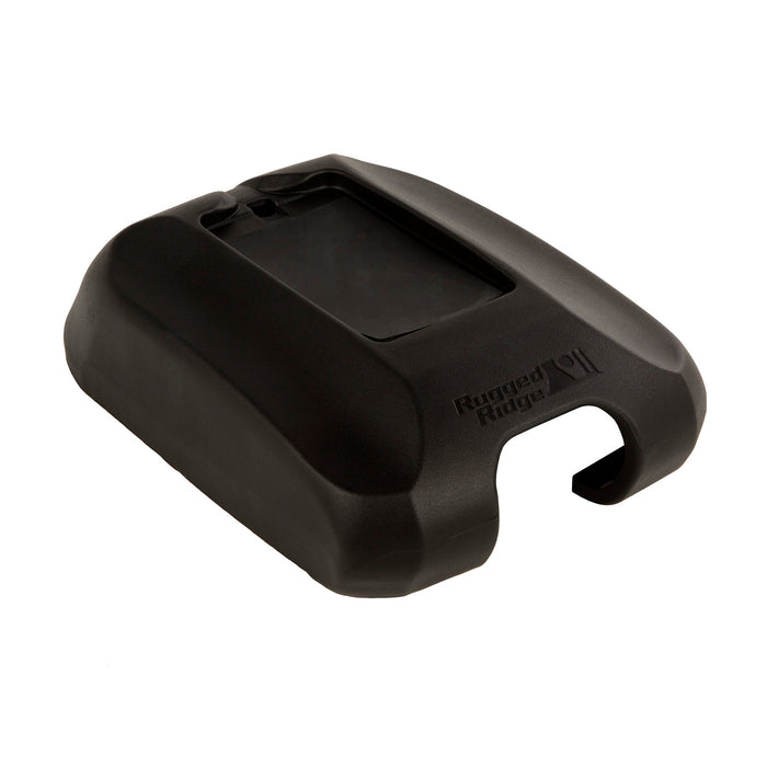 Rugged Ridge Center Console Cover | W/Phone Holder, Black | Jeep Wrangler JK (2011-2018) | P/N 13107.62