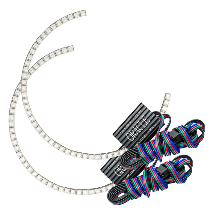 ORACLE 1999-2004 Ford Lightning LED Headlight Halo Kit - ColorSHIFT - with No Controller