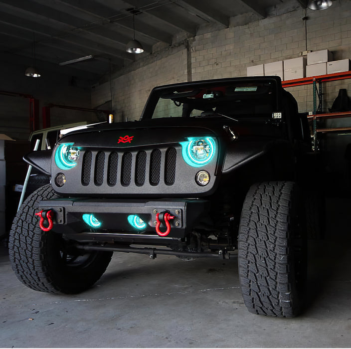 ORACLE Dynamic ColorSHIFT Headlight Halo Kit, Jeep Wrangler (2007-2017), view 2