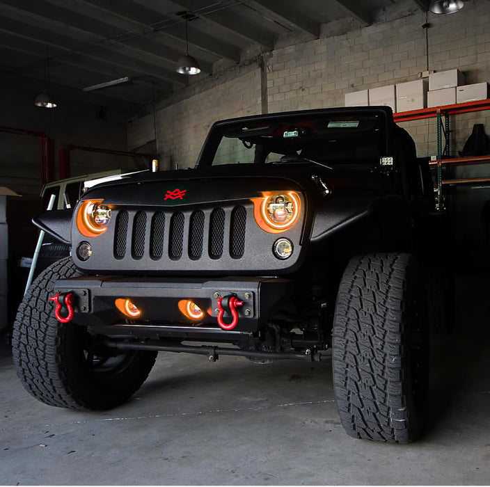 ORACLE Dynamic ColorSHIFT Headlight Halo Kit, Jeep Wrangler (2007-2017), view 4