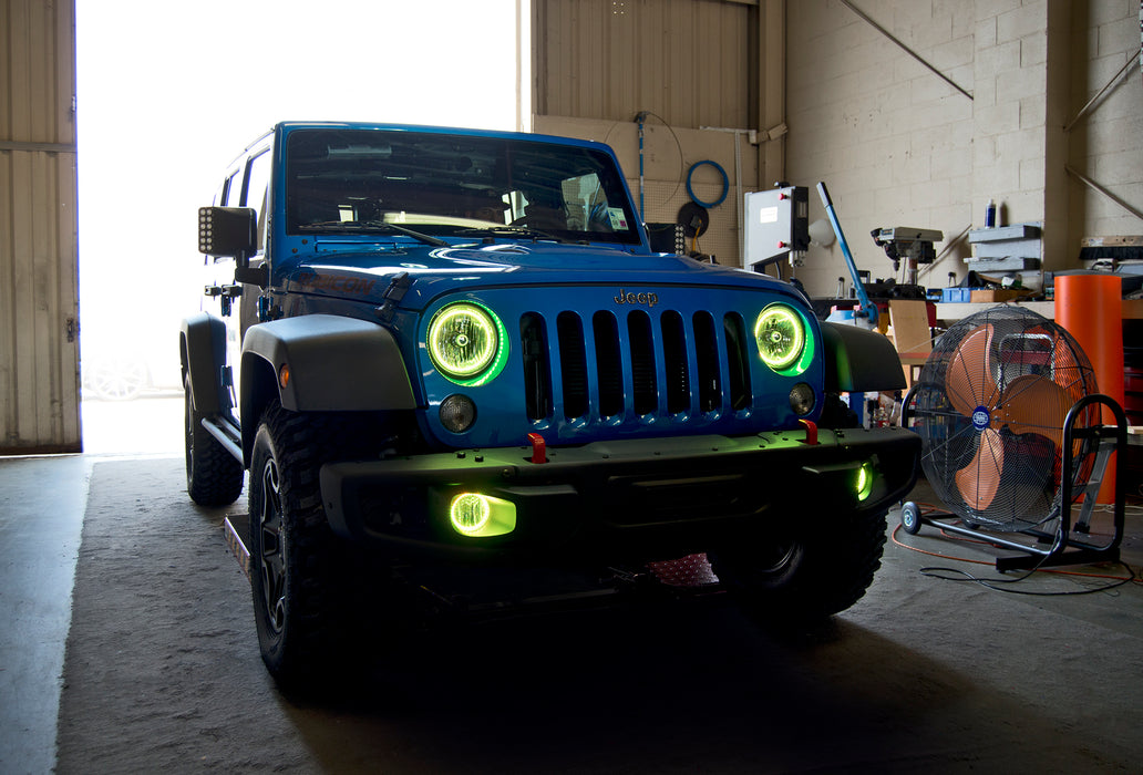 ORACLE Dynamic ColorSHIFT Headlight Halo Kit, Jeep Wrangler (2007-2017), view 6