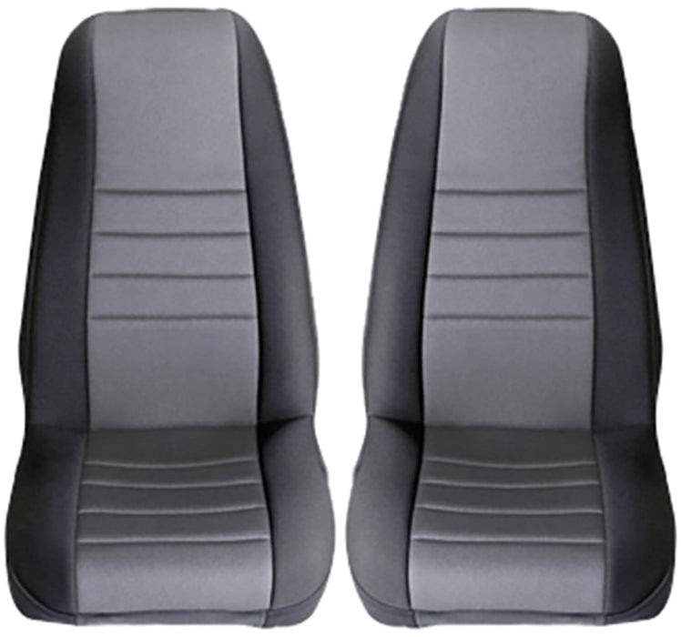 Rugged Ridge Seat Cover Kit | Front, Neoprene, Gray | Jeep Wrangler TJ (1997-2002) | P/N 13210.09
