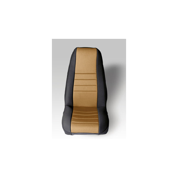 Rugged Ridge Seat Cover Kit | Front, Neoprene, Tan | Jeep Wrangler YJ (1976-1990) | P/N 13212.04