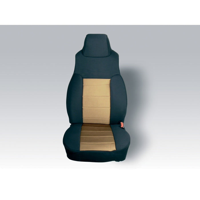 Rugged Ridge Seat Cover Kit | Front, Neoprene, Tan | Jeep Wrangler TJ (2003-2006) | P/N 13213.04