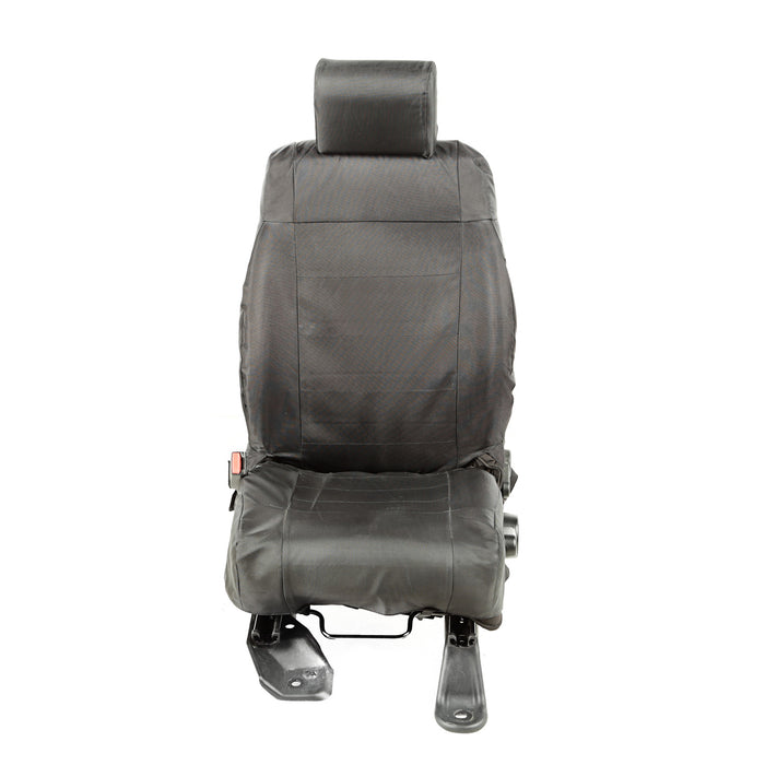 Ballistic Seat Cover Kit, Front, Black; 07-10 Jeep Wrangler JK/JKU