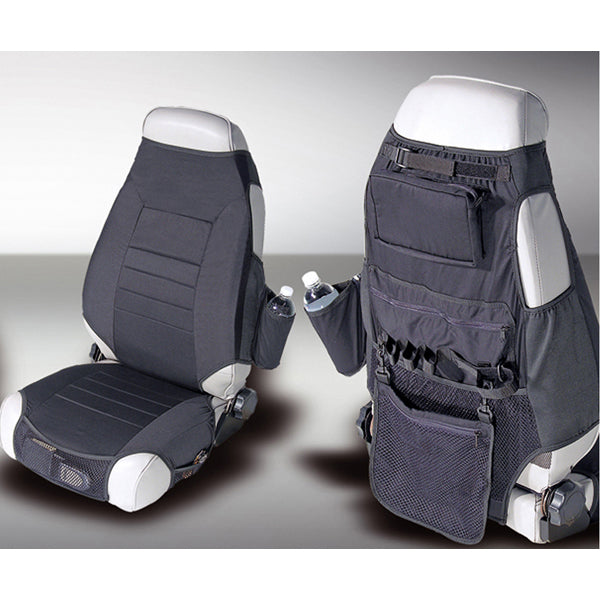 Rugged Ridge 13235.01 Seat Protector Kit, Fabric, Black; 76-06 Jeep CJ/Wrangler YJ/TJ