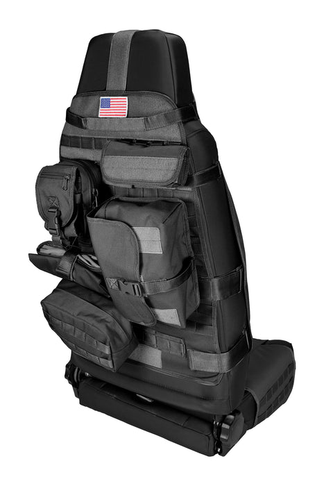 Rugged Ridge 13236.01 Seat Cover, Front, Cargo, Black; 76-21 Jeep CJ/Wrangler/Gladiator