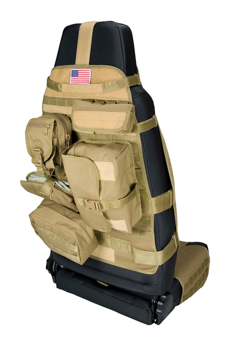Rugged Ridge 13236.04 Seat Cover, Front, Cargo, Tan; 76-21 Jeep CJ/Wrangler/Gladiator