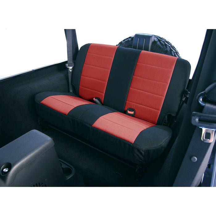 Rugged Ridge Neoprene seat cover | rear, red | Jeep Wrangler (1997-2002) | P/N 13261.53