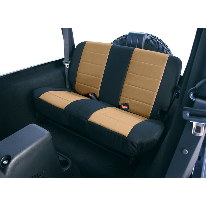 Rugged Ridge Neoprene seat cover | rear, tan | Jeep Wrangler (1980-1995) | P/N 13262.04