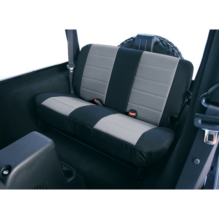 Rugged Ridge Neoprene seat cover | rear, gray | Jeep Wrangler (1980-1995) | P/N 13262.09