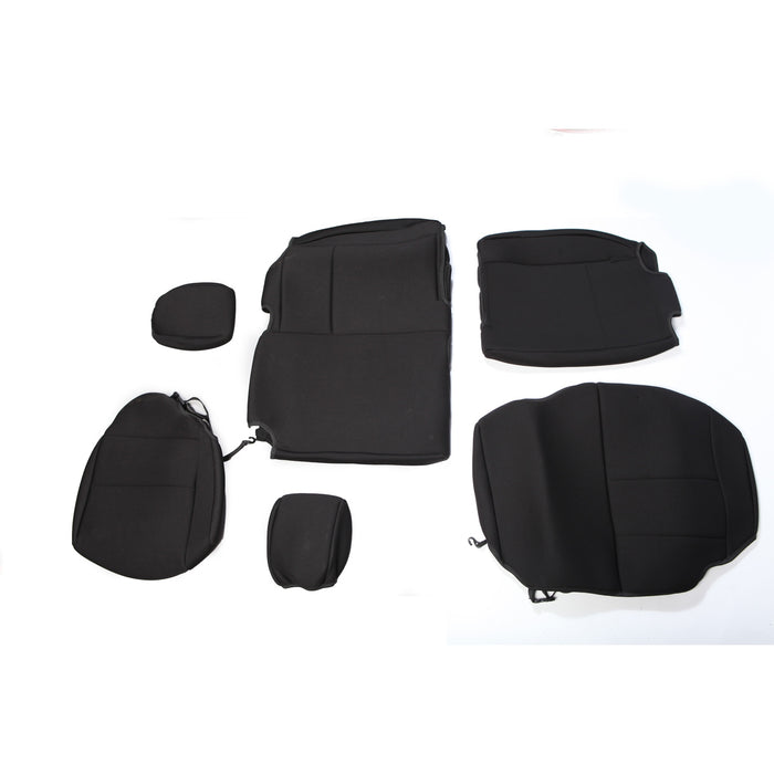 Rugged Ridge Seat Cover | Rear, Neoprene Black | Jeep Wrangler JKU (2007-2018) | P/N 13264.01