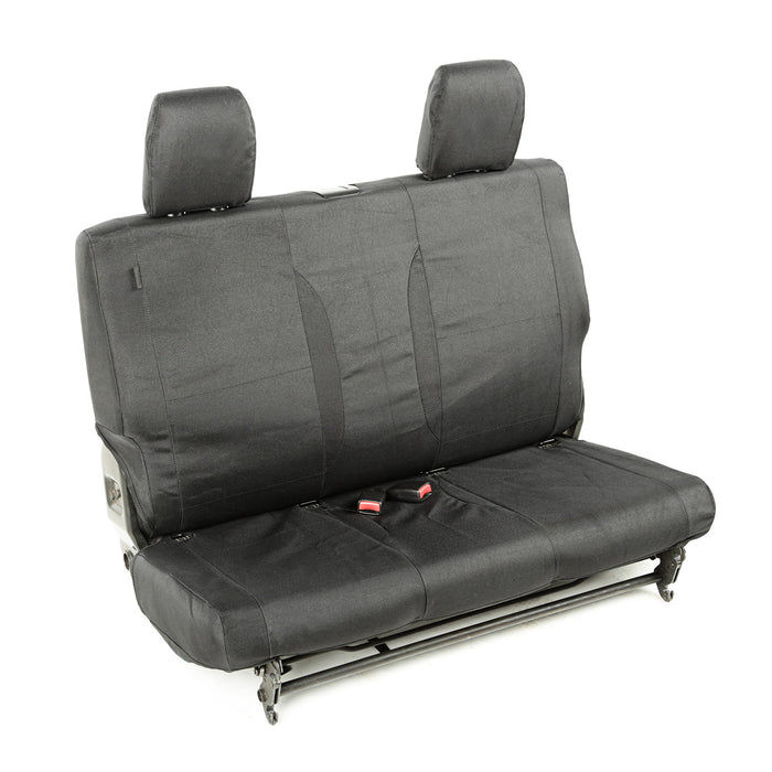 Rugged Ridge Elite Ballistic Seat Cover | Rear, Black; 2 Door | Jeep Wrangler JK (2007-2010) | P/N 13266.01