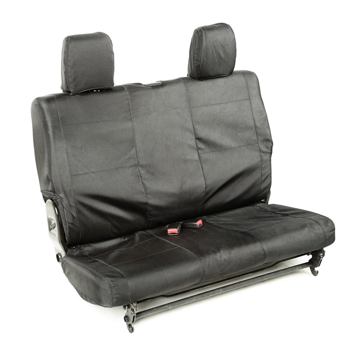Rugged Ridge Ballistic Seat Cover | Rear, Black; 2 Door | Jeep Wrangler JK (2011-2018) | P/N 13266.07