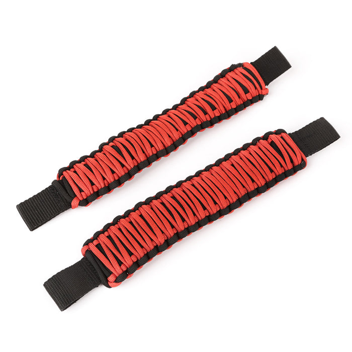 Grab Handle, Paracord, Seat Mounted, Red; 07-21 Jeep Wrangler / 20-21 Gladiator