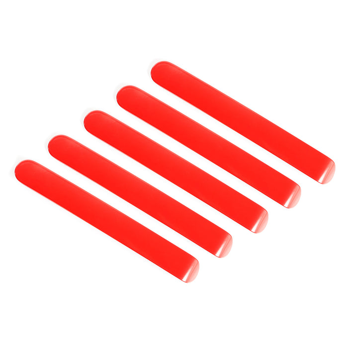Rugged Ridge Elite Door Handle Inserts | Red; 4 Door | Jeep Wrangler JKU (2007-2018) | P/N 13311.45