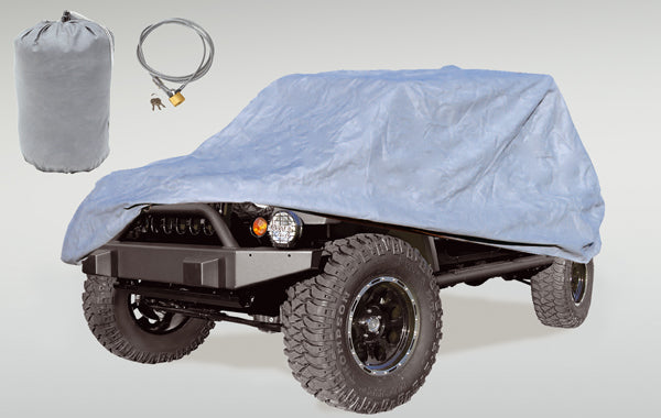 Rugged Ridge Car Cover Kit | Full | Jeep CJ8/ LJ/ JK (1981-2018) | P/N 13321.73