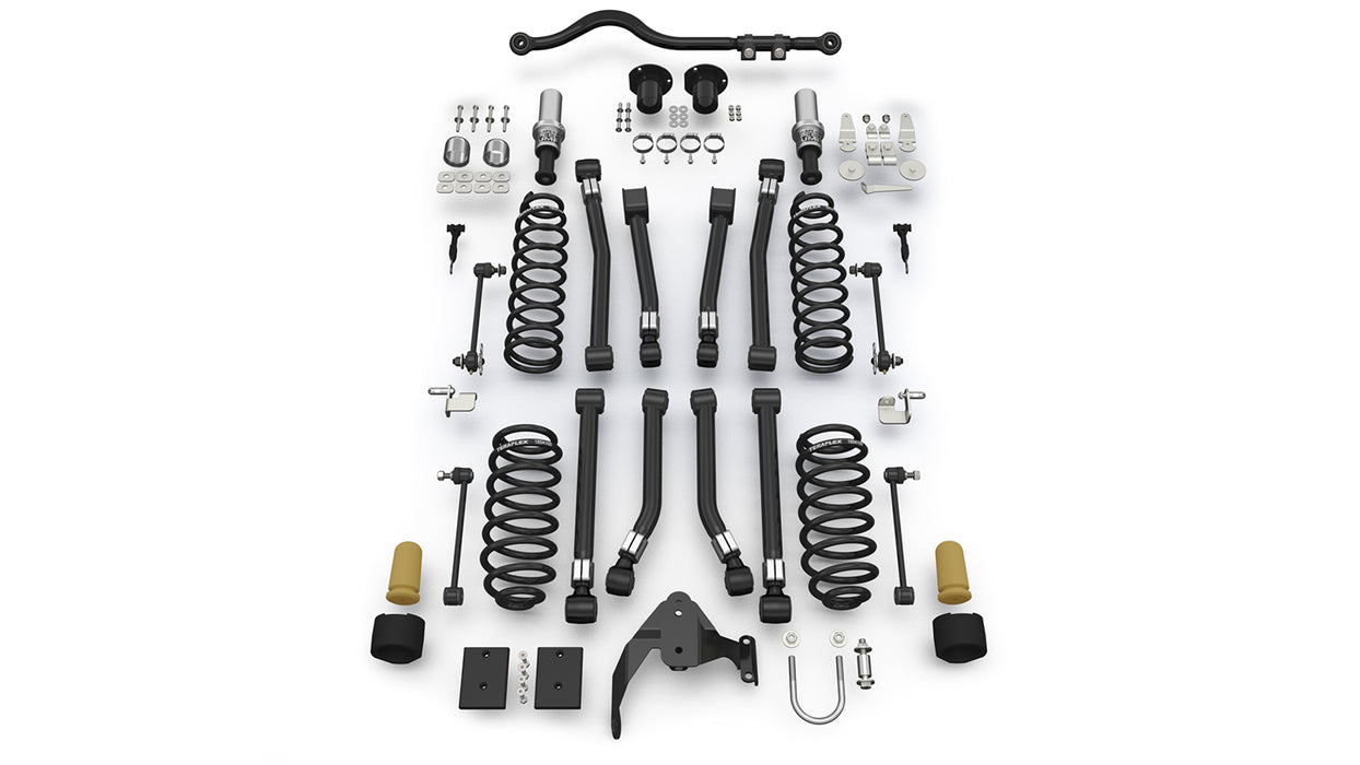07-18 Wrangler JK 4 Door 3 Inch Alpine RT3 Short Arm Suspension System No Shocks TeraFlex
