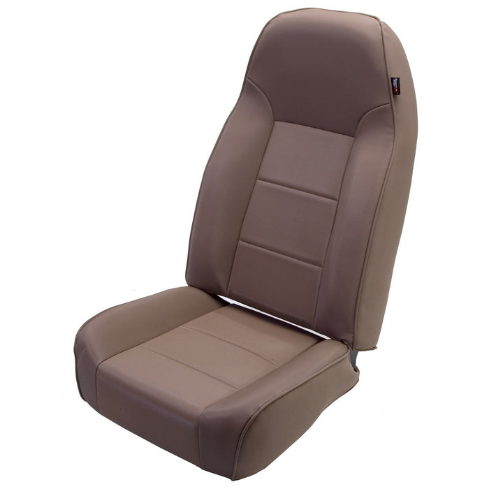 Rugged Ridge Seat | High-Back, Front, No-Recline, Tan | Jeep CJ/Wrangler YJ/TJ (1976-2002) | P/N 13401.04