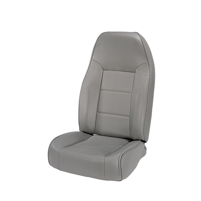 Rugged Ridge Seat | High-Back, Front, No-Recline, Gray | Jeep CJ/Wrangler YJ/TJ (1976-2002) | P/N 13401.09
