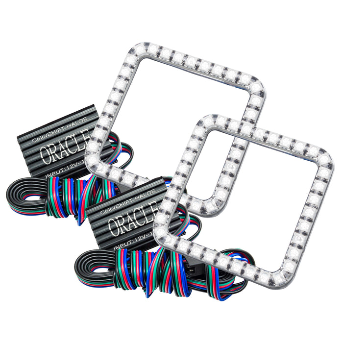 ORACLE 2008-2010 Ford F-250/350 SD Fog Light Halo Kit - ColorSHIFT - with No Controller
