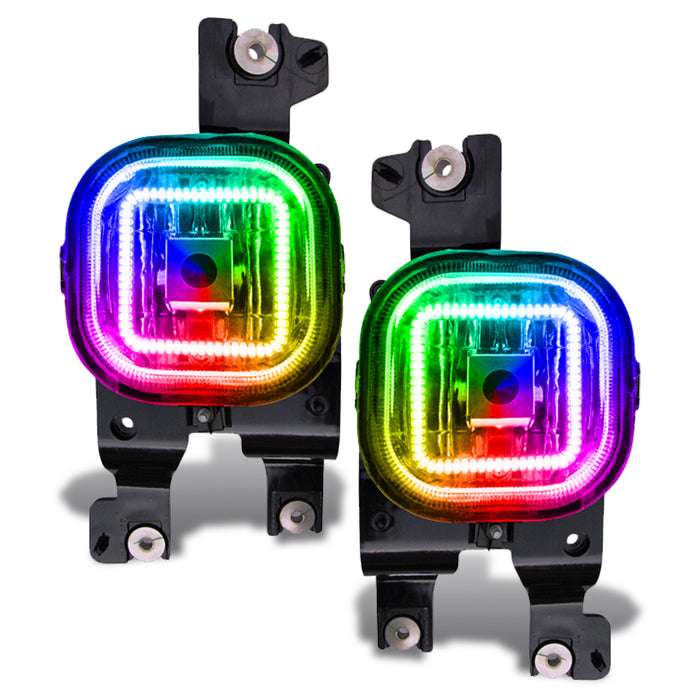 ORACLE 2008-2010 Ford F-250/350 SD Fog Light Halo Kit - ColorSHIFT - with No Controller