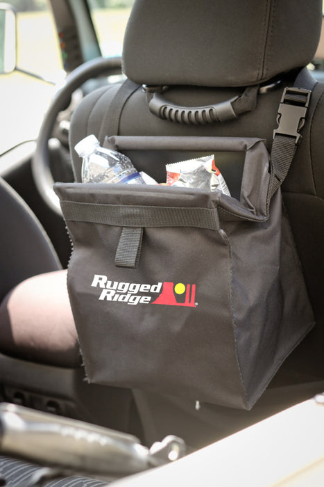 Rugged Ridge 13551.4 Trash Bin, Seat Back Mounted, Removable