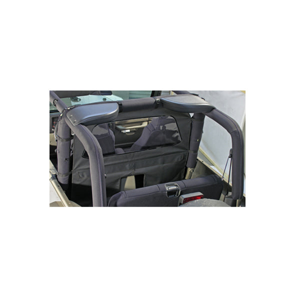 Rugged Ridge 13552.09 This gray roll bar curtain from Rugged Ridge fits 80-06 Jeep CJ and Wrangler.