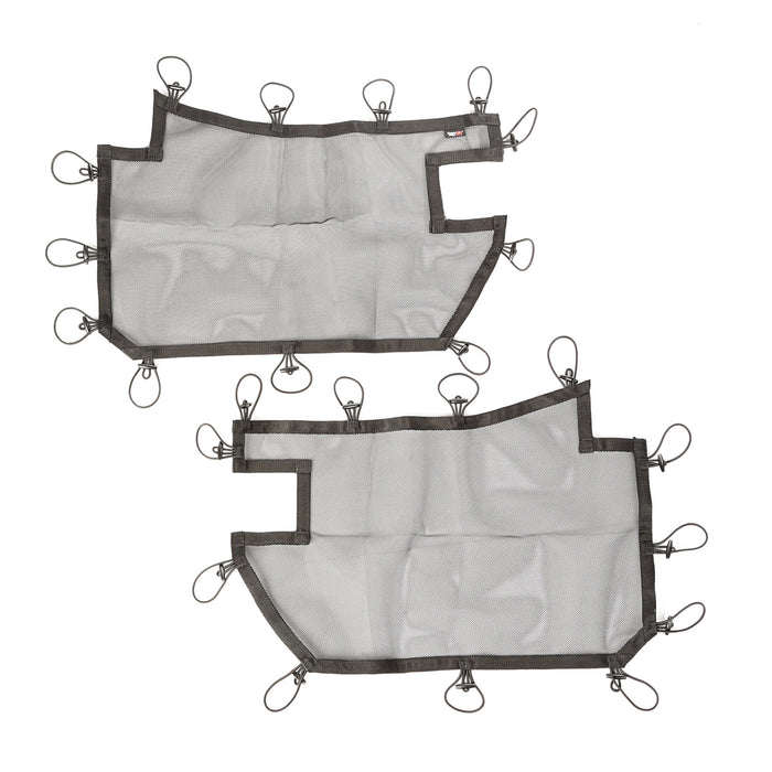 Rugged Ridge Tube Door Cover Kit | Front, Pair, Black | Jeep Wrangler JK/JKU (2007-2018) | P/N 13579.5