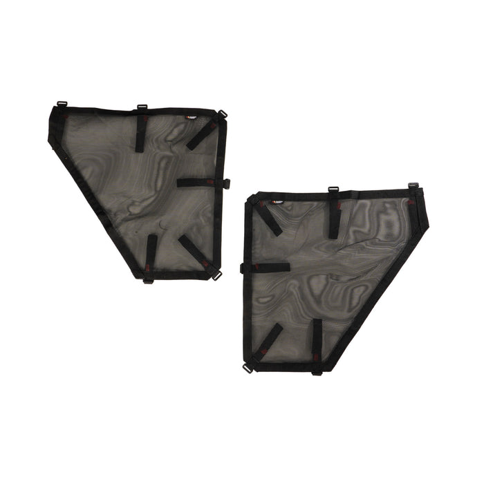 Rugged Ridge Fortis Tube Door Covers | Rear Set, Black | Jeep Wrangler JKU (2007-2018) | P/N 13579.57