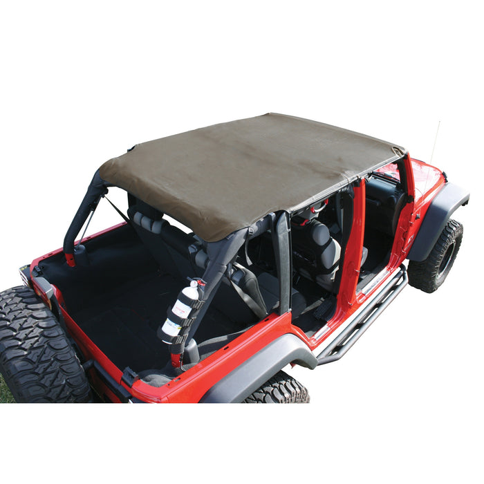 Rugged Ridge Island Pocket Topper | Khaki | Jeep Wrangler JKU (2007-2009) | P/N 13589.36