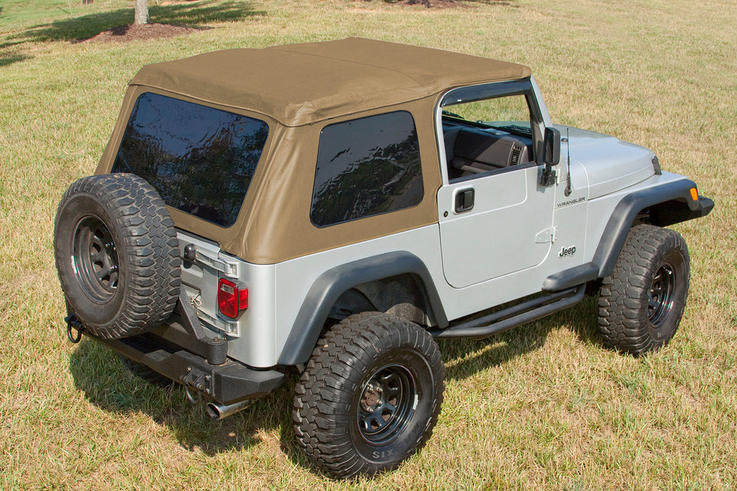 Rugged Ridge 13750.37 XHD Soft Top, Bowless, Spice; 97-06 Jeep Wrangler TJ