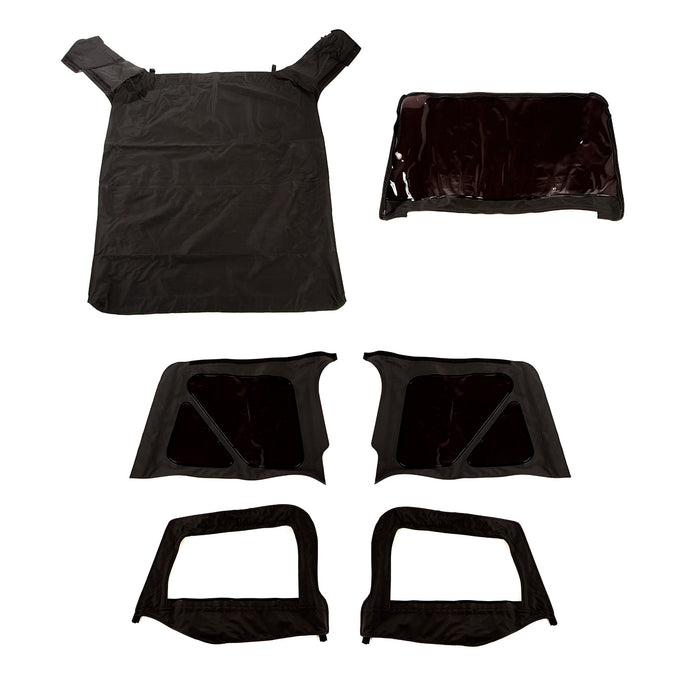Montana Soft Top, Door Skins, Black Diamond, Tinted; 97-06 Wrangler TJ