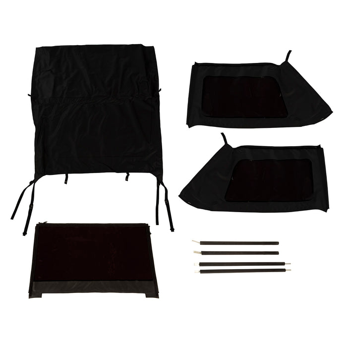Montana Soft Top, Bowless, Black Diamond; 07-18 Wrangler JK, 2 Door