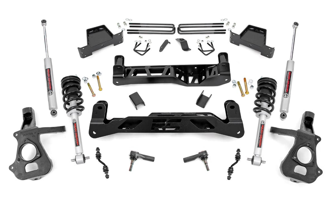 Rough Country 7 Inch Lift Kit - Cast Steel - N3 Struts | Chevy/GMC 1500 (14-18 &amp; Classic)
