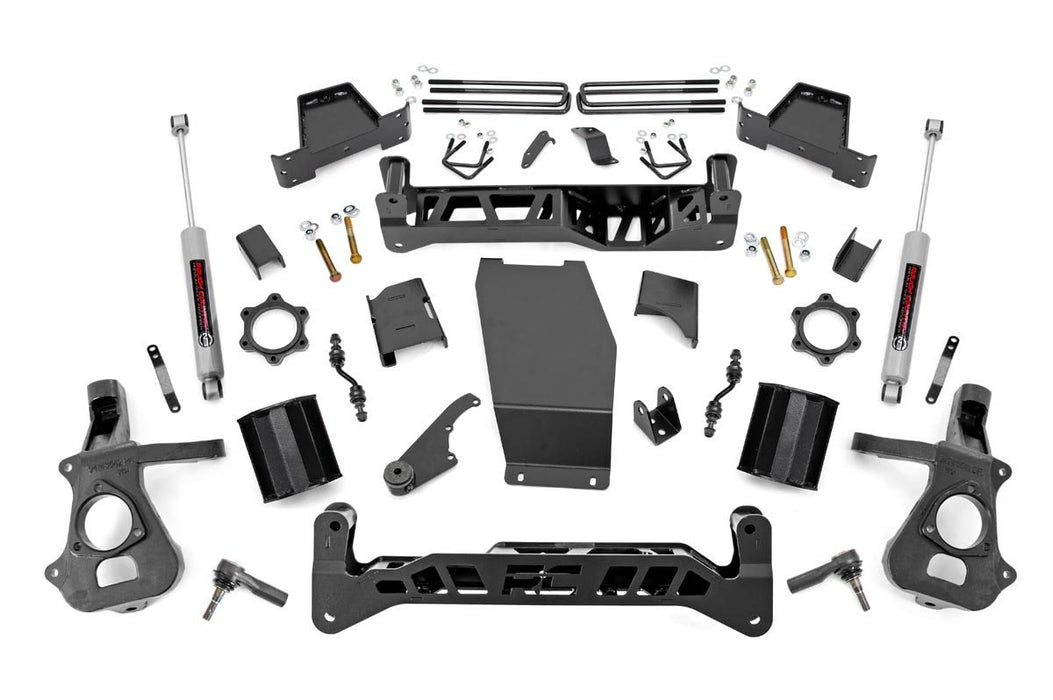 Rough Country 7 Inch Lift Kit - Alum/Stamp Steel | Chevy/GMC 1500 (14-18 &amp; Classic)