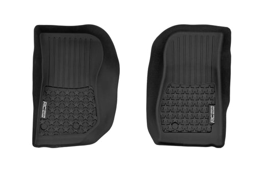 Rough Country Floor Mats, FR, 2 Door, Jeep Wrangler JK 4WD (2014-2018)