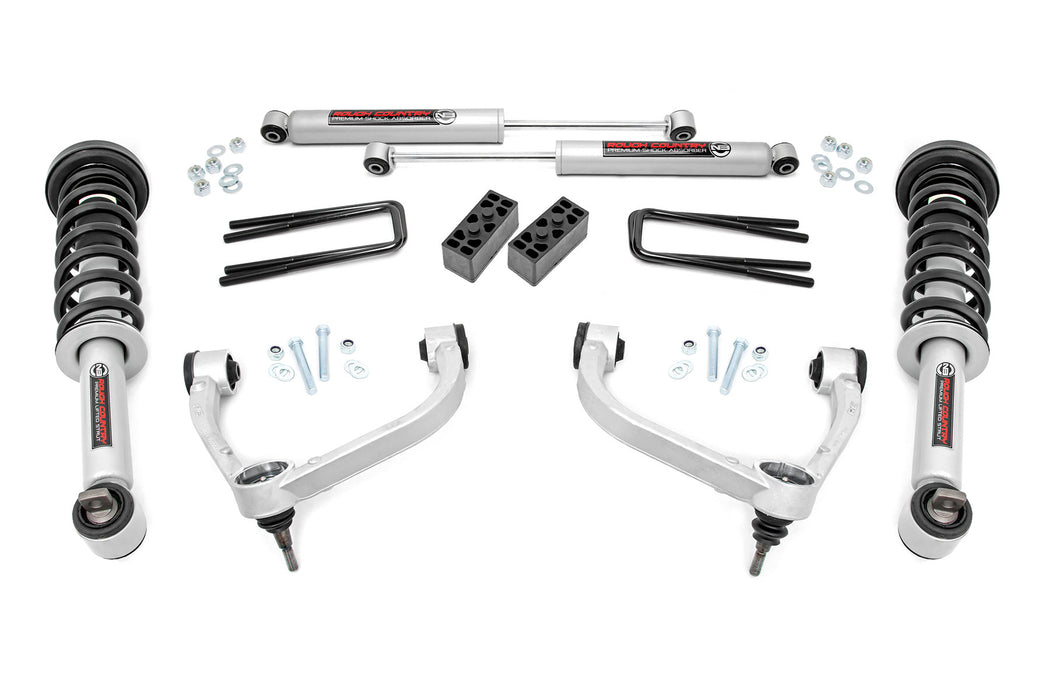 Rough Country 3 Inch Lift Kit - N3 Struts | Ford F-150 4WD (2014-2020)
