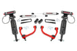 Rough Country 3 Inch Lift Kit, UCAs, Vertex/V2, Red, Ford F-150 4WD (2014-2020)
