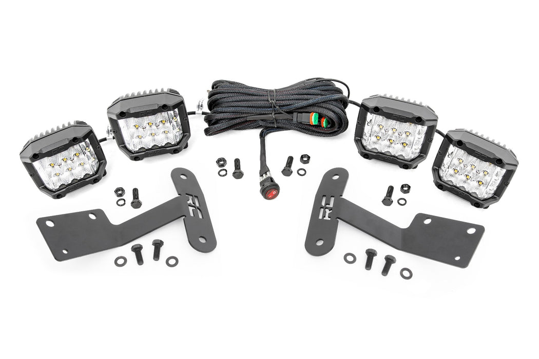 LED Light Kit - Ditch Mount - 3 inch OSRAM - Wide - Toyota Tundra 2WD/4WD (14-21)