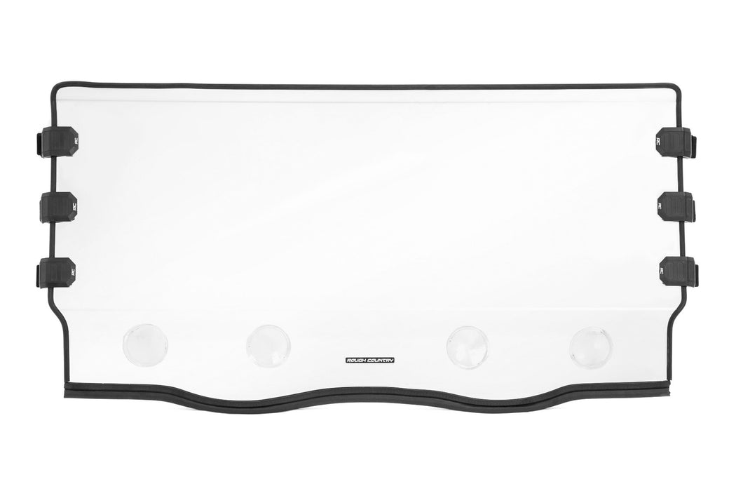 Rough Country Vented Full Windshield - Scratch Resistant - Yamaha Viking 700