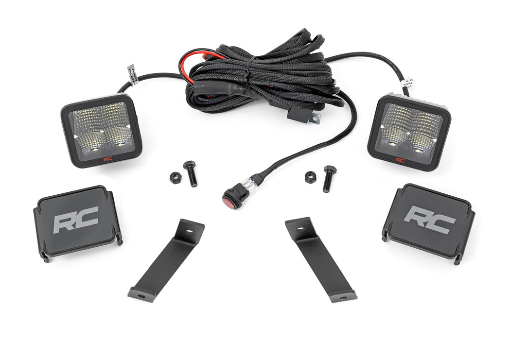 LED Light Kit - Ditch Mount - 2 inch Spectrum Pair - Spot - Jeep Cherokee KL (14-21)
