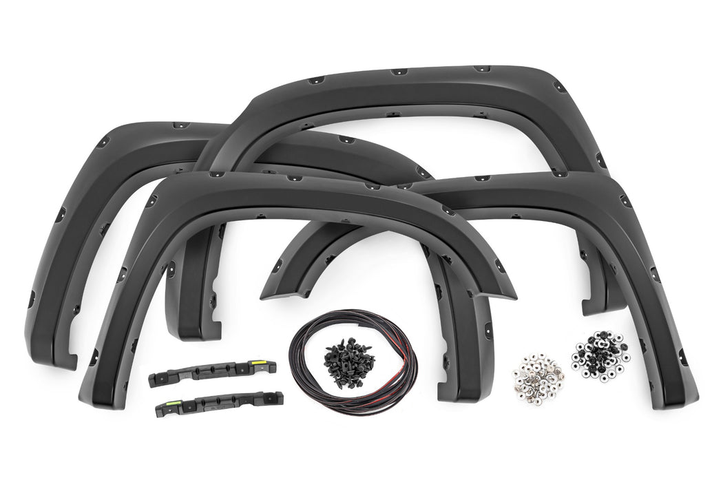 Rough Country Pocket Fender Flares - 1D6 Silver Sky Metallic | Toyota Tundra 2WD/4WD (14-21)