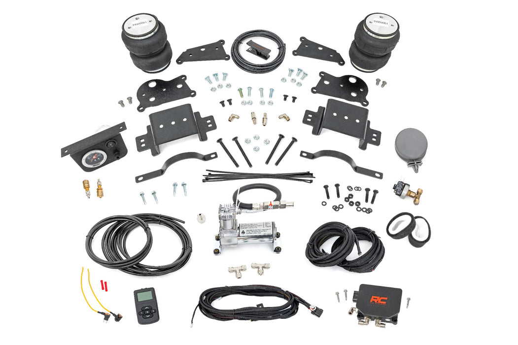 Rough Country Air Spring Kit w/compressor - Wireless Controller | Ram 2500 2WD (2014-2025)
