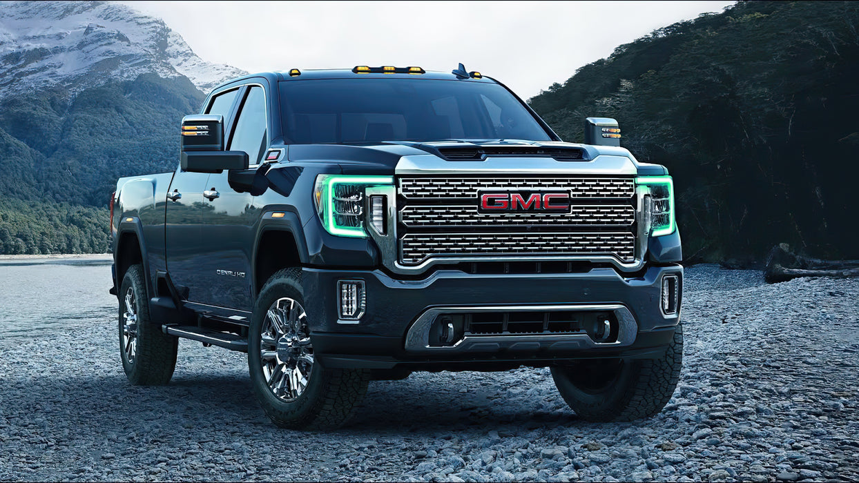 ORACLE 2020-2023 GMC Sierra 2500/3500 HD ColorSHIFT RGB+W Headlight DRL Upgrade Kit