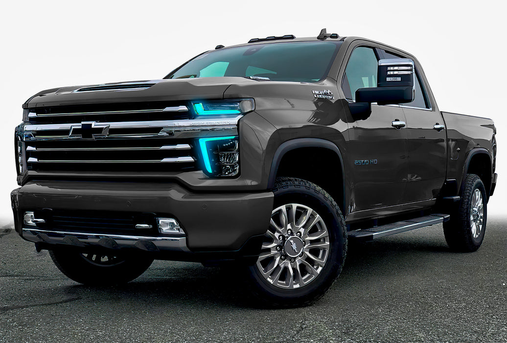 ORACLE ColorSHIFT RGB+W Headlight DRL Kit, with BC2 Controller, Chevrolet Silverado HD 2500/3500 (2020-2023), view 3