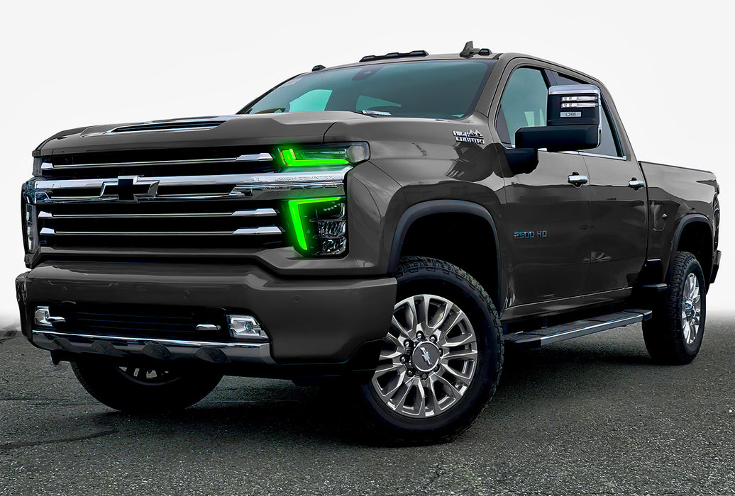 ORACLE ColorSHIFT RGB+W Headlight DRL Kit, with BC2 Controller, Chevrolet Silverado HD 2500/3500 (2020-2023), view 5