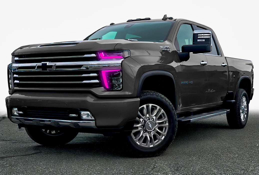 ORACLE ColorSHIFT RGB+W Headlight DRL Kit, with BC2 Controller, Chevrolet Silverado HD 2500/3500 (2020-2023), view 6