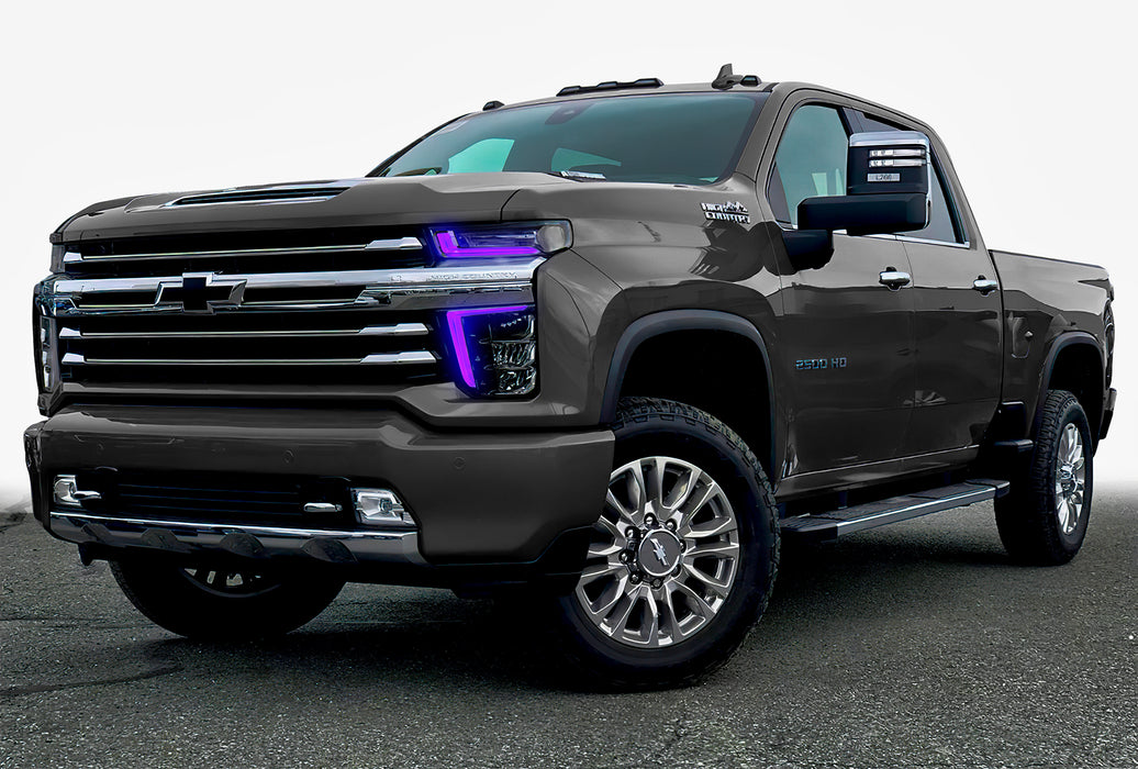 ORACLE ColorSHIFT RGB+W Headlight DRL Kit, with BC2 Controller, Chevrolet Silverado HD 2500/3500 (2020-2023), view 7